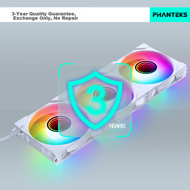 Вентилятор Phanteks M25 G2 120 мм PWM ARGB White - Фото 6 Вентилятор Phanteks M25 G2 120 мм PWM ARGB White - изображение 6