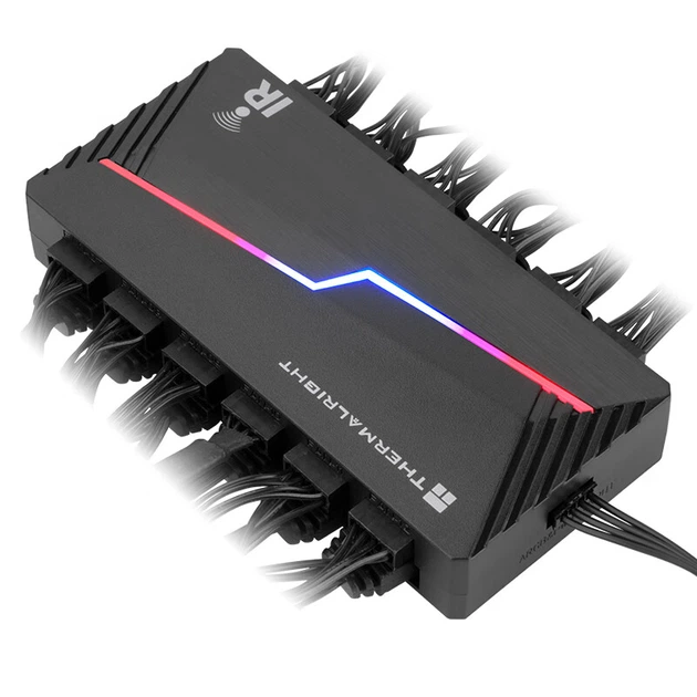 Контролер вентиляторів Thermalright ARGB AND FAN HUB X12 IR Black - зображення 5