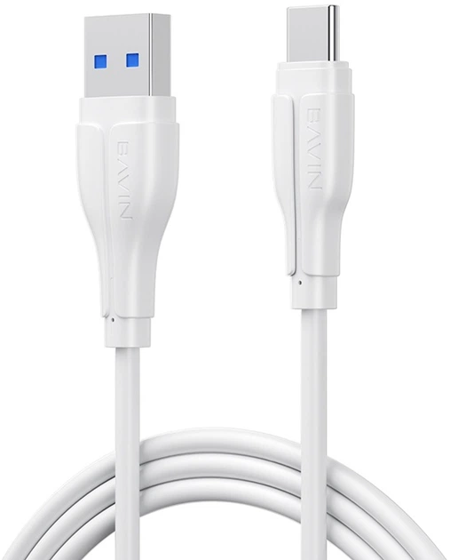 Кабель Bavin U-CB385-C Fast Charging 18W USB-A/Type-C 1 м White (U-CB385-C WH) - Фото 1 Кабель Bavin U-CB385-C Fast Charging 18W USB-A/Type-C 1 м White (U-CB385-C WH) - изображение 1