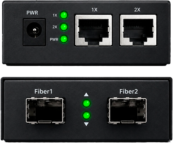 Комутатор Qoltec Media Konwerter switch Ethernet 2x RJ45 2x SFP 1000Mb/s (5901878519463) - Фото 4 Комутатор Qoltec Media Konwerter switch Ethernet 2x RJ45 2x SFP 1000Mb/s (5901878519463) - зображення 4