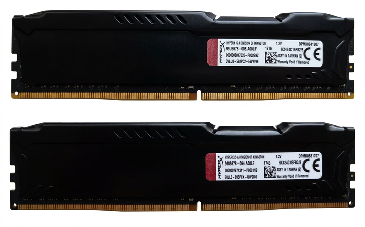 Оперативная память Kingston HyperX DDR4 16GB (2x8GB) 2400MHz (HX424C12PB2/8) - изображение 2