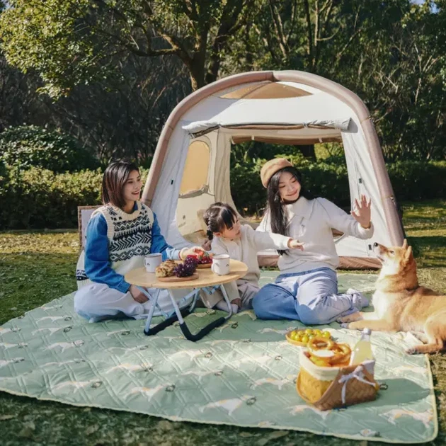 Килимок для пікніка Naturehike CNK2350WS010 210*240 см, блакитний із принтом - изображение 8
