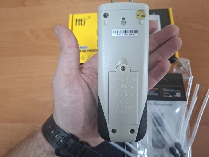 Цифровий диференціальний манометр XINTEST HT-1890 (±13,79/0,01 кПа) - зображення 6