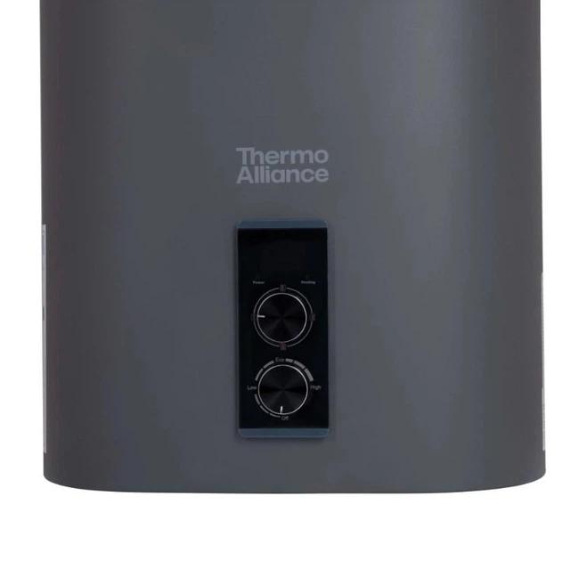 Бойлер электрический Thermo Alliance Grey 50л. "Сухой" ТЭН, Плоский дизайн, 2 анода, LED дисплей - изображение 5