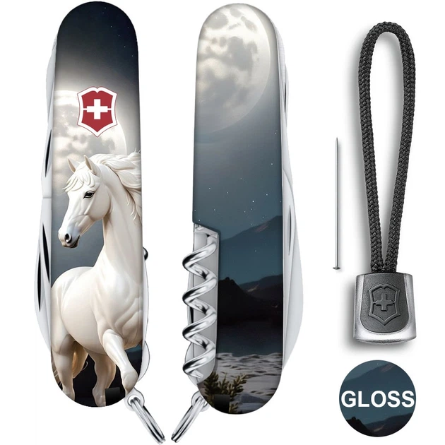 Складной нож Victorinox HUNTSMAN ZODIAC Магический конь 1.3713.3.Z5280pk - изображение 3