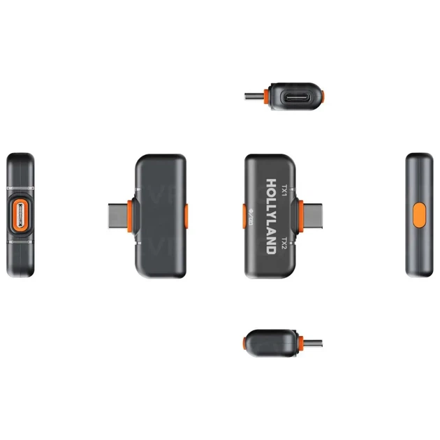 Петличный беспроводной микрофон Hollyland LARK M2S Duo USB Type-C для iPhone и Android - изображение 4