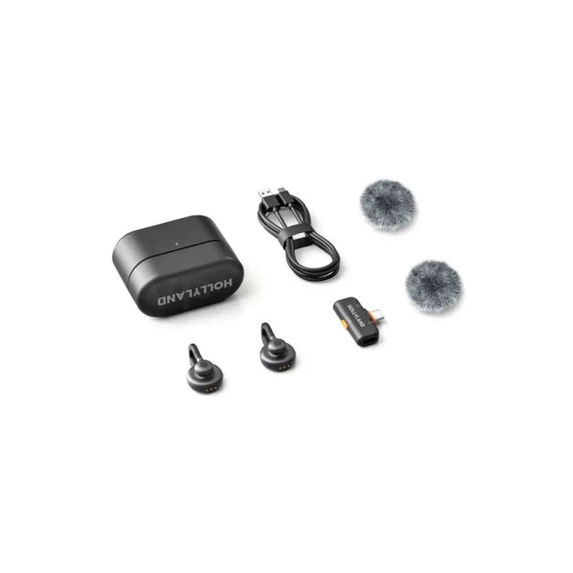 Петличный беспроводной микрофон Hollyland LARK M2S Duo USB Type-C для iPhone и Android - изображение 5