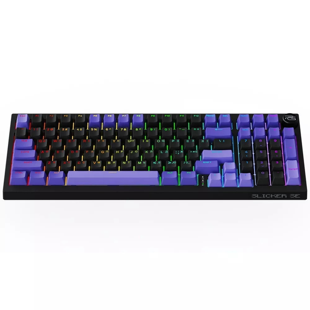 Беспроводная механическая игровая Bluetooth клавиатура Proove Gaming Slicker SE формата 98% 98 клавиш RGB-подсветка USB 2.4ГГц Чорная - изображение 4