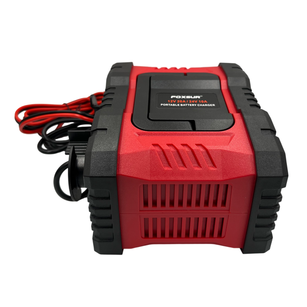 Зарядное устройство FOXSUR 12V/24V 20A/10A для автомобильных аккумуляторов AGM, GEL, SLA, LiFePO4 с функцией десульфатации - изображение 5