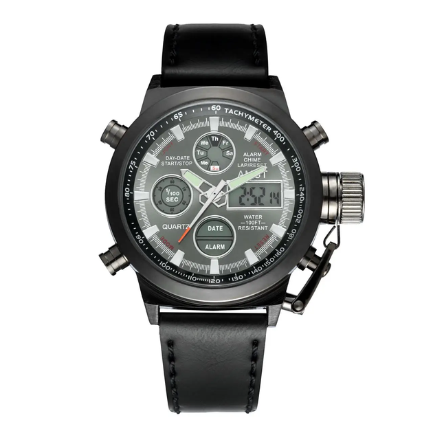 Наручний чоловічий годинник AMST Watch / Армійський чоловічий годинник з підсвічуванням вологостійкий (G3149) - зображення 2