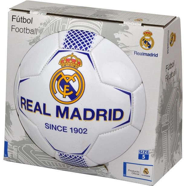 Piłka nożna Real Madrid Rozmiar 5 Biało-niebieska (8435498708732) - obraz 5