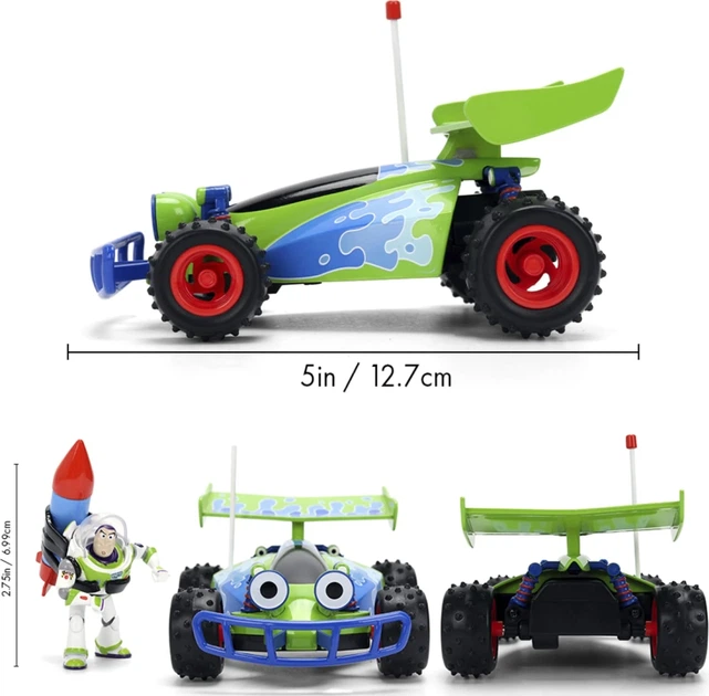 Колекційна машинка Jada Toys Disney Pixar Toy Story Turbo Buggy 1:24 з фігуркою Базза Лайтера (4006333105036) - зображення 3