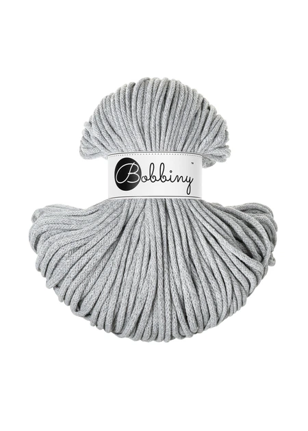 Шнур для в'язання Bobbiny Classic Light Grey 4 мм 100 м - Фото 1 Шнур для в'язання Bobbiny Classic Light Grey 4 мм 100 м - зображення 1