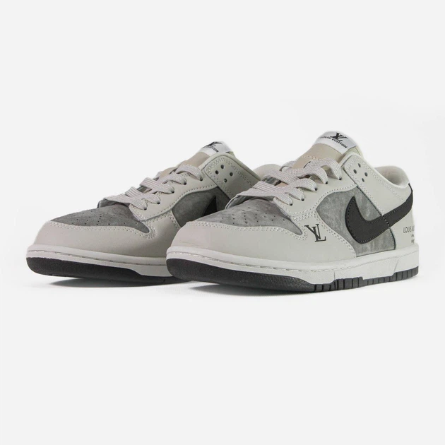 Кросівки Nike SB Dunk Low x Louis Vuitton Grey Black 41 - Фото 2 Кросівки Nike SB Dunk Low x Louis Vuitton Grey Black 41 - изображение 2