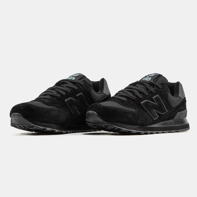 Кросівки New Balance 574 All Black 42 - Фото 2 Кросівки New Balance 574 All Black 42 - изображение 2