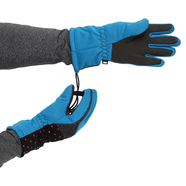 Рукавички гірськолижні теплі дитячі LUCKYLOONG Winter (р-р L-XL, Чорний-синій) (C-1213_Чорний-синій_L-XL) - зображення 4