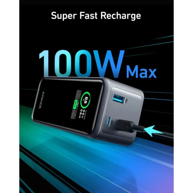 УМБ Anker Prime 20000 mAh 200W PD Black (A1336011) - Фото 3 УМБ Anker Prime 20000 mAh 200W PD Black (A1336011) - зображення 3