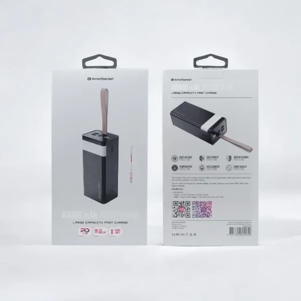 УМБ ArmorStandart EnergyCore ASB40 40000mAh PD22.5W Black (ARM80295) - зображення 4