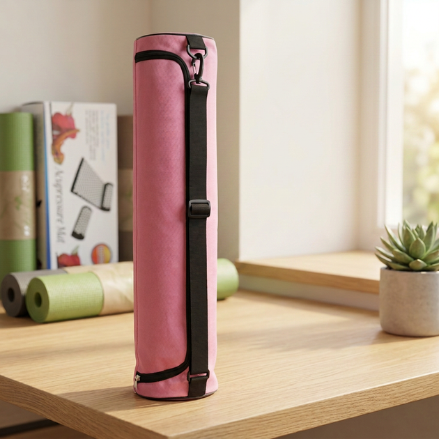 Чохол для килимка сумка для йога килимка SP-Sport Yoga Bag 1188 розмір 70х15 см Pink - зображення 6