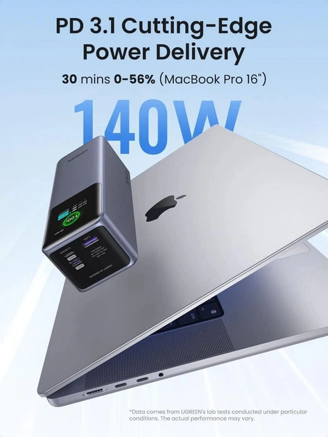 УМБ Ugreen PB722 25000 mAh 200W Grey (6941876242931) - зображення 4