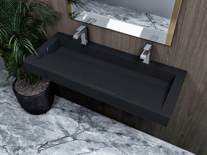 Раковина, Умывальник подвесной Luxor Maestro 120 Black - изображение 6