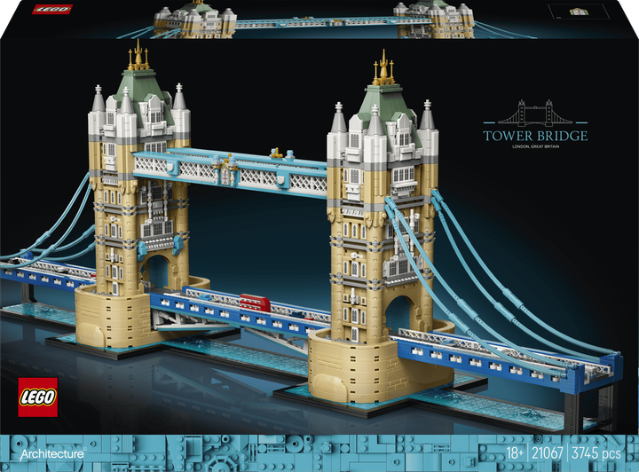 Zestaw klocków LEGO Architecture Tower Bridge 3745 elementów (21067) - Zdjęcie 1 Zestaw klocków LEGO Architecture Tower Bridge 3745 elementów (21067) - obraz 1