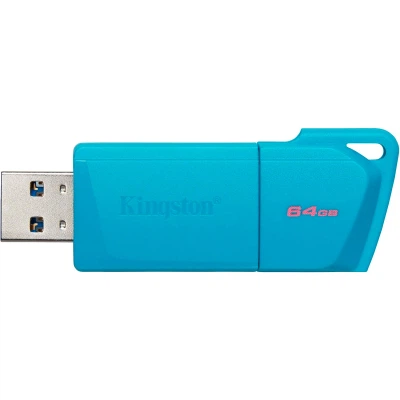 USB флеш накопитель Kingston 64GB DataTraveler Exodia M USB 3.2 Gen1 Aqua Blue (KC-U2L64-7LB) - Фото 2 USB флеш накопитель Kingston 64GB DataTraveler Exodia M USB 3.2 Gen1 Aqua Blue (KC-U2L64-7LB) - изображение 2