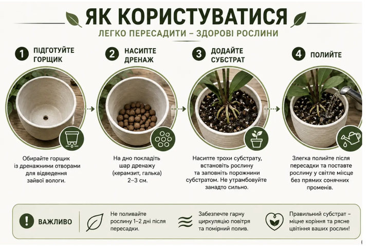 Крафтовий субстрат для антуріума, спатифілума, заміокулькаса, монстери та алоказії 3 л — ґрунт для ароїдних кімнатних рослин - Фото 5 Крафтовий субстрат для антуріума, спатифілума, заміокулькаса, монстери та алоказії 3 л — ґрунт для ароїдних кімнатних рослин - зображення 5