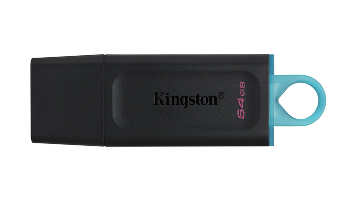 Флеш-накопичувач Kingston DT Exodia USB-A 3.2 Gen1 Black/Teal 64GB - зображення 2