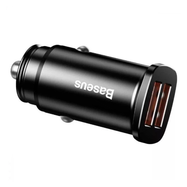 Зарядное устройство Baseus Square metal 30 Вт 2 USB Quick Charge 3.0 Черный (CCALL-DS01) - Фото 3 Зарядное устройство Baseus Square metal 30 Вт 2 USB Quick Charge 3.0 Черный (CCALL-DS01) - изображение 3