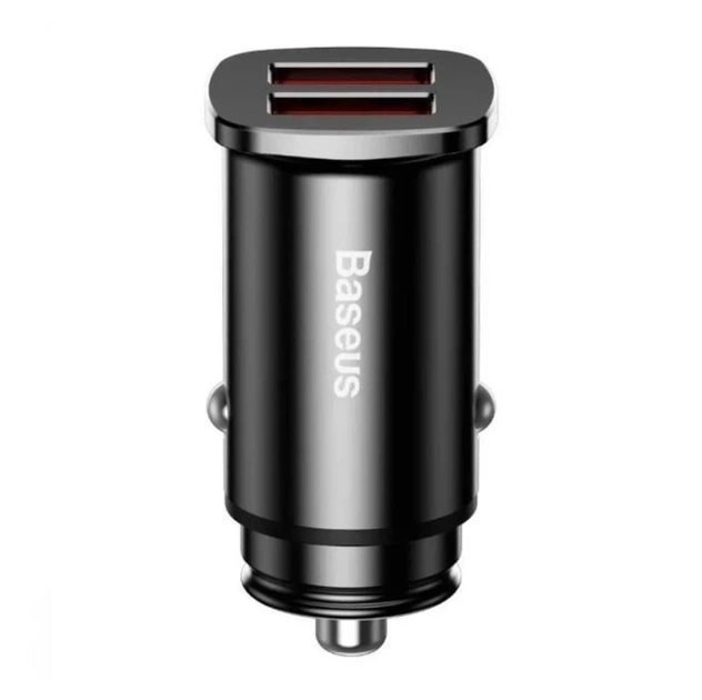 Зарядное устройство Baseus Square metal 30 Вт 2 USB Quick Charge 3.0 Черный (CCALL-DS01) - Фото 4 Зарядное устройство Baseus Square metal 30 Вт 2 USB Quick Charge 3.0 Черный (CCALL-DS01) - изображение 4