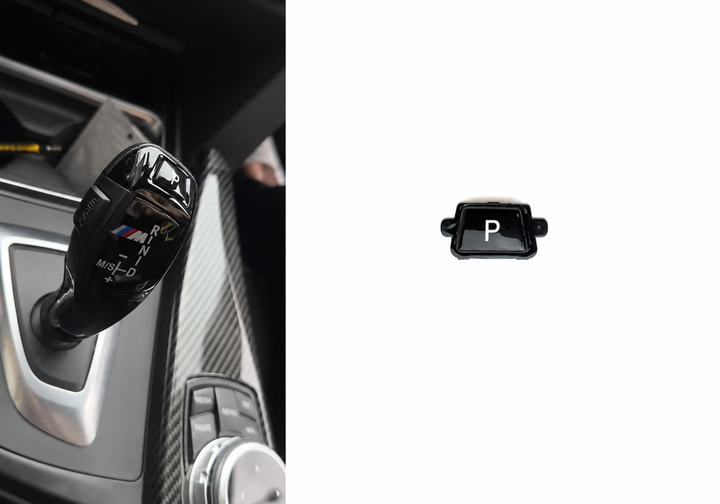 Кнопка Parking P для селектора АКПП BMW F30 F10 F11 F32 F36 F48 F25 F26 черный глянец - изображение 2