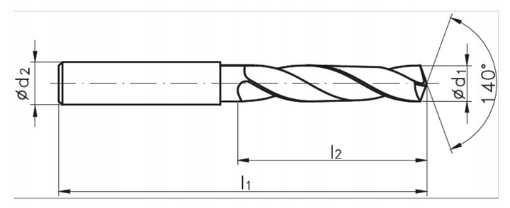 Wiertło monolityczne z węglika spiekanego Fanar VHM AT 6.0 mm 5xD X-DRILL DIN 6537 (5900920854392) - Zdjęcie 2 Wiertło monolityczne z węglika spiekanego Fanar VHM AT 6.0 mm 5xD X-DRILL DIN 6537 (5900920854392) - obraz 2