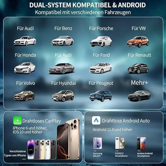 Компактный беспроводной адаптер для CarPlay и Android Auto - изображение 4
