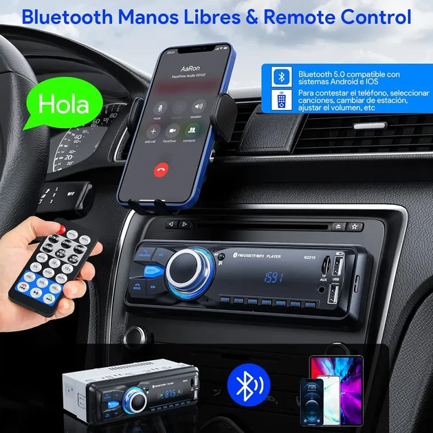 Автомобильное радио Chismos Coche Bluetooth N2215 - изображение 8