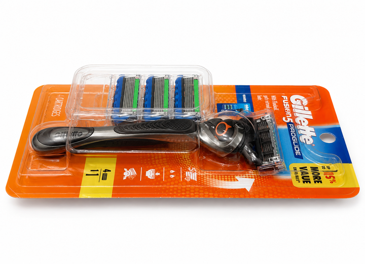 Мужской станок для бритья Gillette Fusion5 ProGlide FlexBall + 4 сменные кассеты - изображение 3