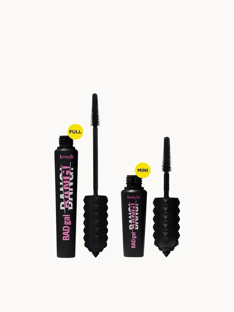 Набор тушь для ресниц Benefit Bangin Lashes Badgal Bang Full Size and Mini Mascara Duo Set 8,5 мл+ 4 мл - Фото 3 Набор тушь для ресниц Benefit Bangin Lashes Badgal Bang Full Size and Mini Mascara Duo Set 8,5 мл+ 4 мл - изображение 3