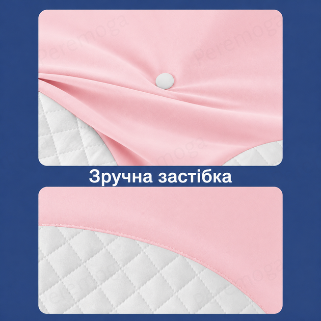 Наволочка для подушки «Бабочка» 62×41 см (11–13 см) — съёмный чехол, дышащая, гипоаллергенная,розово-белая, KT8001204-N - изображение 5