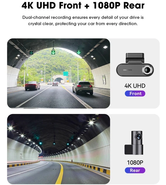 Відеореєстратор DDPAI Dashcam N5 2026 + камера заднього виду - изображение 7