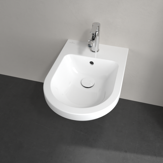 Биде подвесное 37х53см VILLEROY & BOCH ARCHITECTURA 74870001, белый - изображение 4