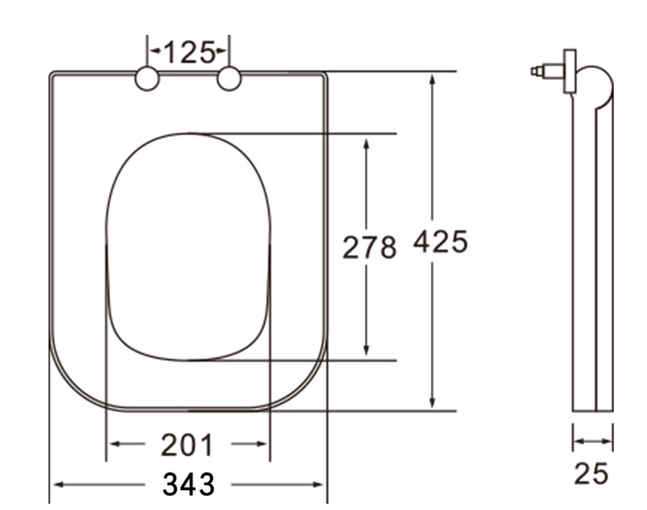 Сиденье для унитаза slim slow-closing IMPRESE KUBIK c06810233TW(3) - Фото 2 Сиденье для унитаза slim slow-closing IMPRESE KUBIK c06810233TW(3) - изображение 2