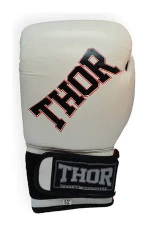 Рукавички боксерські THOR RING STAR 14oz / шкіра / біло-червоно-чорні (SPT_536/01(Le)WHITE/RED/BLK 14 oz.) - изображение 2