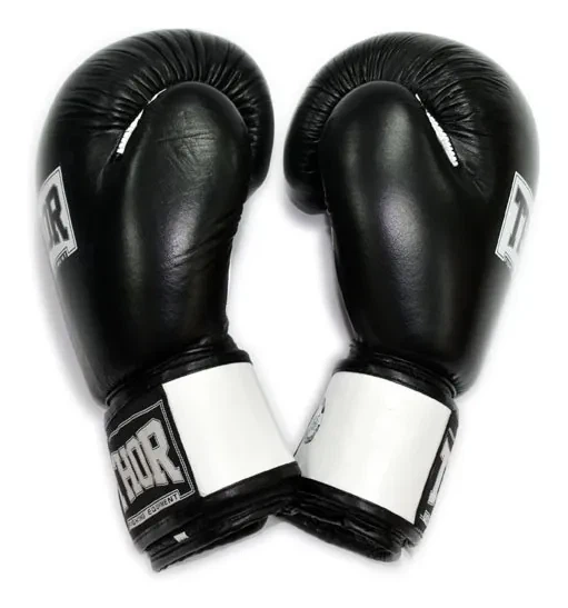 Рукавички боксерські THOR SPARRING 10oz / шкіра / чорно-білі (SPT_558(Leather) BLK/WH 10 oz.) - изображение 5