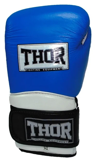 Рукавички боксерські THOR PRO KING 16oz / PU / синьо-біло-чорні (SPT_8041/03(PU) B/Wh/Bl 16 oz.) - изображение 3