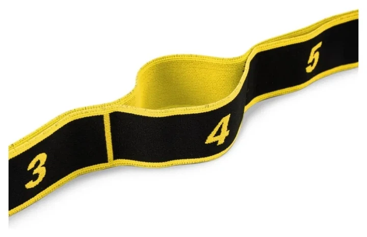 Еспандер із петлями для розтяжки PowerPlay PP_4311 Fitness Band Жовта (88*4см.) (PP_PP_4311_Yellow) - изображение 4