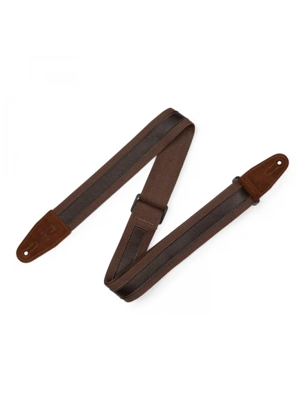 Ремень для гитары Levy's MC2CG-BRN-DBR Cotton Combo Series (Brown/Dark Brown) - Фото 1 Ремень для гитары Levy's MC2CG-BRN-DBR Cotton Combo Series (Brown/Dark Brown) - изображение 1