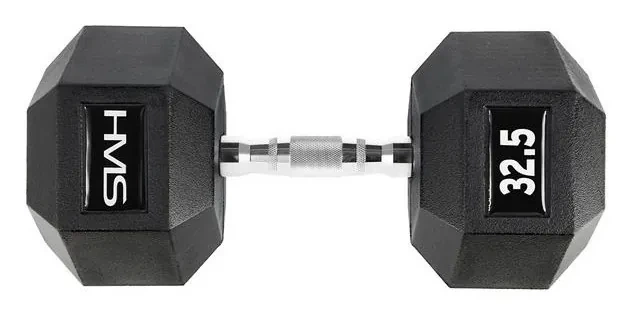 Гантель шестигранна HMS HEX PRO 32,5 кг (ISL_5907695518177) - Фото 1 Гантель шестигранна HMS HEX PRO 32,5 кг (ISL_5907695518177) - зображення 1