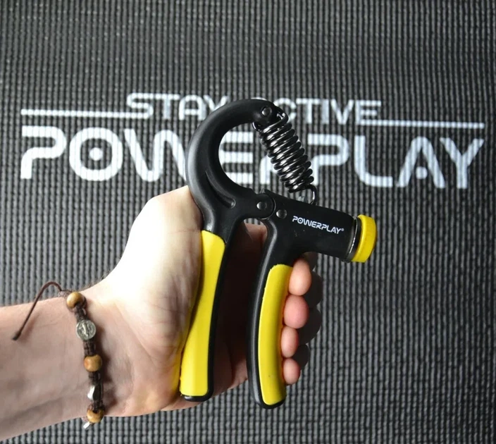 Еспандер кистьовий PowerPlay PP-4323 з регульованим навантаженням 10-40 кг. Strength Grip Чорно-жовтий (PP_PP_4323_Bl/Yellow) - зображення 8