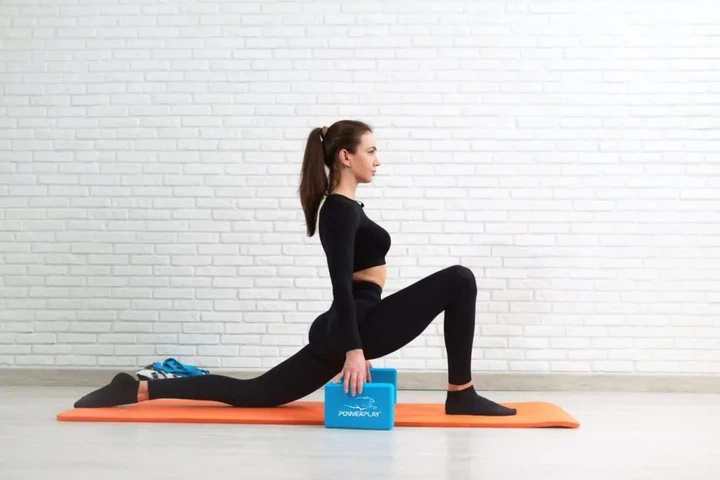 Блоки для йоги 2 шт. (пара) PowerPlay 4006 Yoga Brick EVA Сині (PP_PP_4006_Blue_2in) - зображення 7