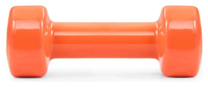 Гантель вінілова PowerPlay 4125 Achilles 4 кг. Помаранчева (1 шт.) (PP_PP_4125_4kg) - зображення 2